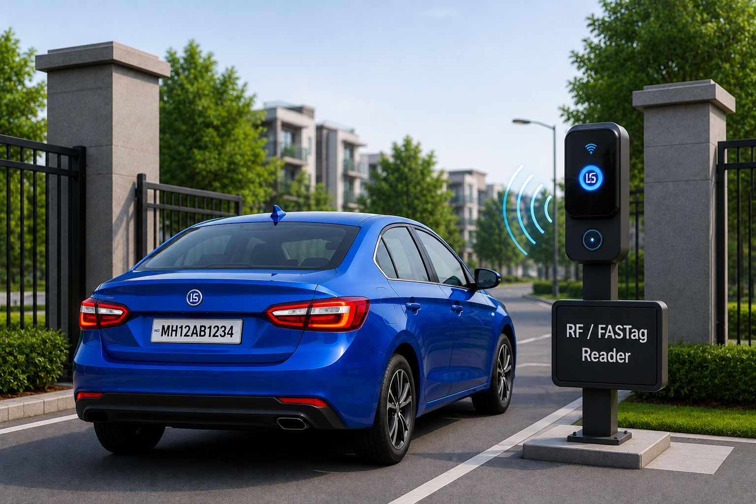 RFID Reader Detects Vehicle
